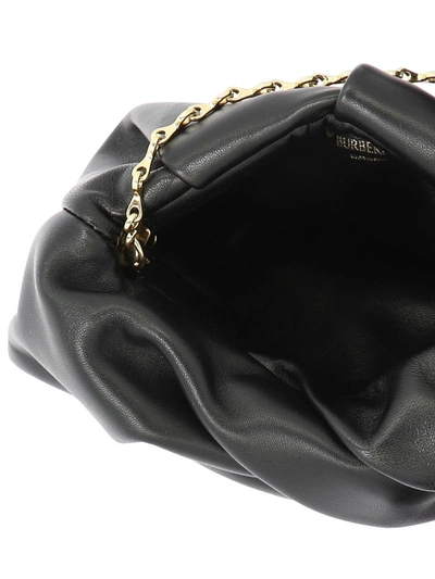 Shop Burberry Rose Chain Clutch In Black