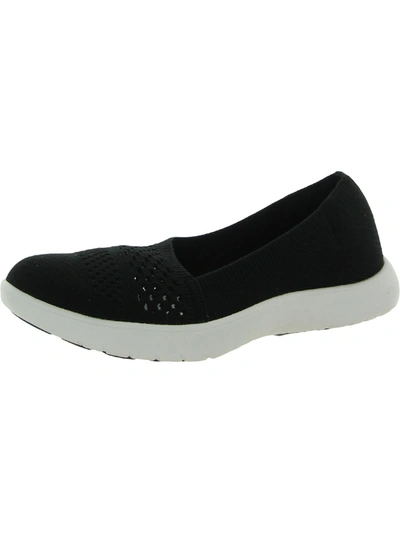 Shop Cloudsteppers By Clarks Adella Moon Womens Knit Comfort Insole Slip-on Shoes In Black