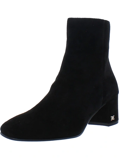 Shop Sam Edelman Regaen Womens Bootie Leather Ankle Boots In Black