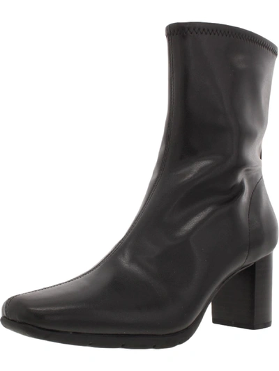 Shop Aerosoles Miley Womens Padded Insole Mid-calf Boots In Black