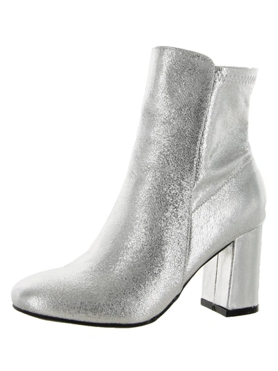 Shop Mia Womens Laceless Dressy Booties In Silver
