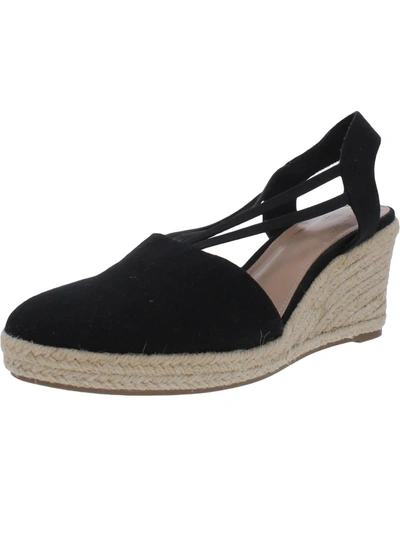 Shop Impo Taedra Womens Casual Ankle Strap Espadrille Heels In Black