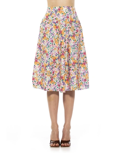 Alexia Admor Mabel Flared Midi Skirt In Multi