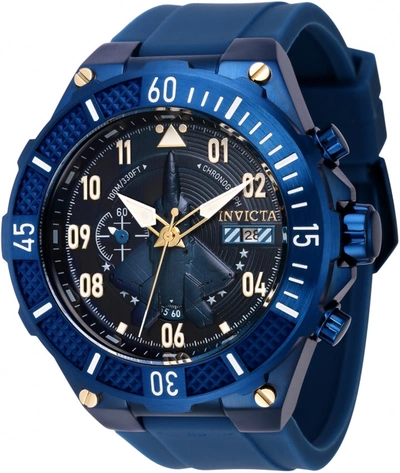 Shop Invicta Men's 50mm Quartz Watch In Blue