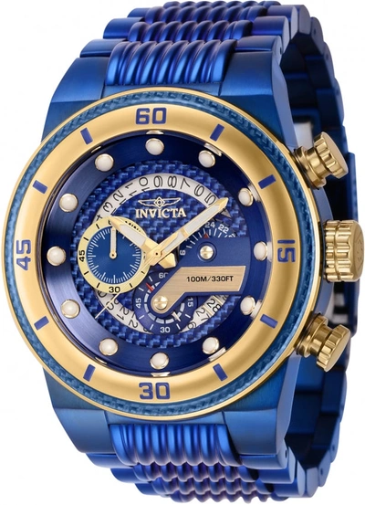 Shop Invicta Men's 51mm Quartz Watch In Blue