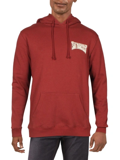 Shop Cotton On Mens Fleece Sweatshirt Hoodie In Red