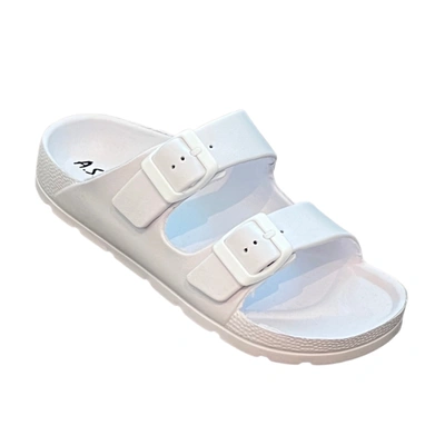 Shop Andrew By Andrew Stevens Scooby Sandal In White