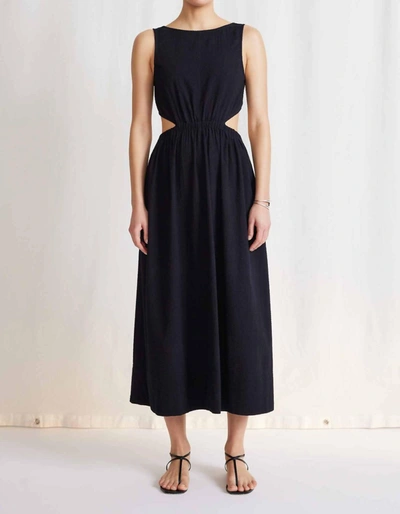 Shop Apiece Apart Dia Cut-out Maxi Dress In Black