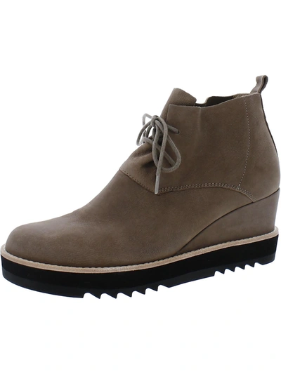 Eileen Fisher Falcon Womens Suede Slip On Booties In Multi