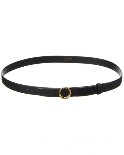 Shop The Row Leather Belt In Black