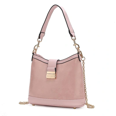 Shop Mkf Collection By Mia K Pilar Vegan Leather Women's Shoulder Handbag In Pink