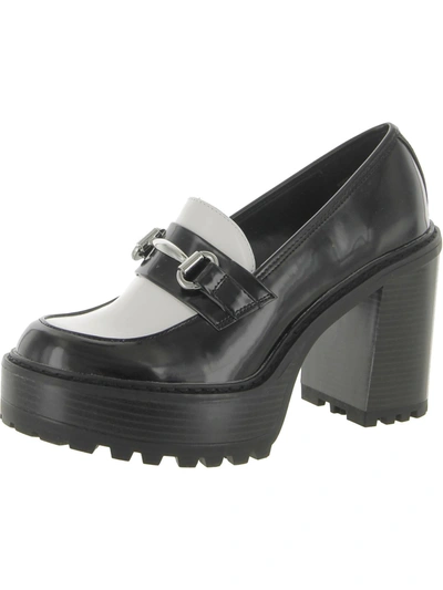 Shop Madden Girl Womens Slip On Heeled Loafer Heels In Multi