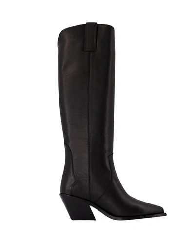 Shop Anine Bing Tall Tania Boots -  - Leather - Black