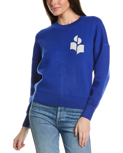 Shop Isabel Marant Etoile Atlee Wool-blend Sweatshirt In Blue