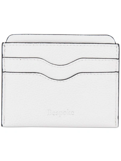 Shop Bespoke Womens Leather Slim Card Case In White
