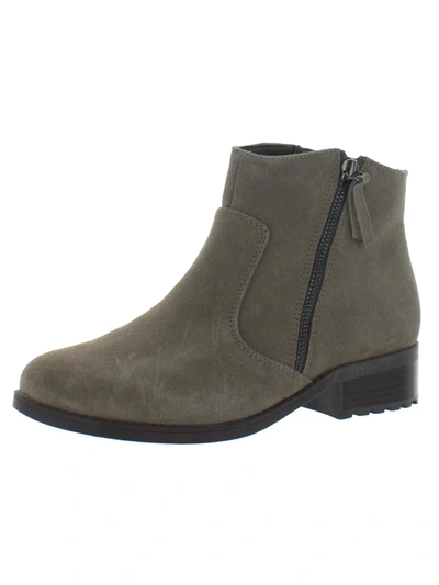 Shop Easy Spirit Rachele Womens Suede Low Heel Ankle Boots In Grey