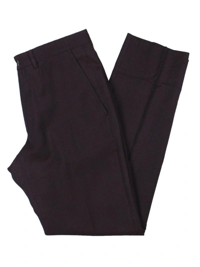 Shop Armani Exchange Mens Wool Modern Fit Suit Pants In Red