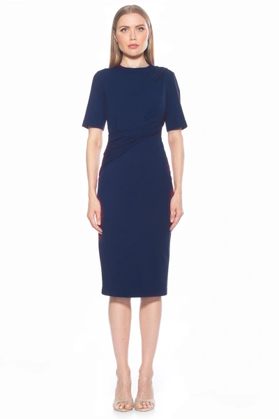 Alexia Admor Harper Dress In Blue