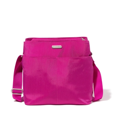 Shop Baggallini Triple Compartment Crossbody Bag In Pink