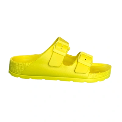 Shop Andrew By Andrew Stevens Scooby Sandal In Yellow
