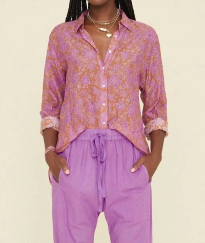 Shop Xirena Beau Shirt In Lilac Terra In Multi