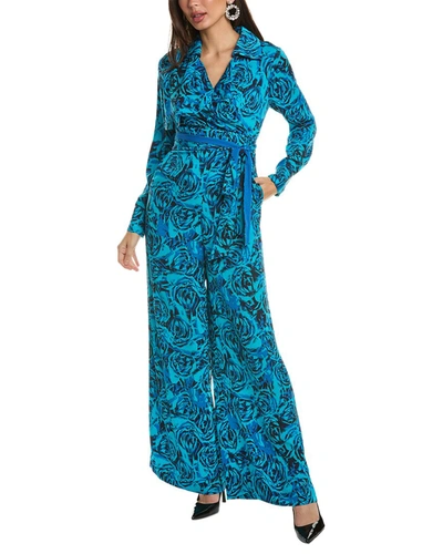 Shop Diane Von Furstenberg Bailey Jumpsuit In Blue