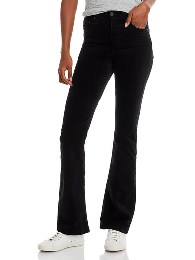 Shop Ag Womens Velvet High Rise Bootcut Jeans In Black