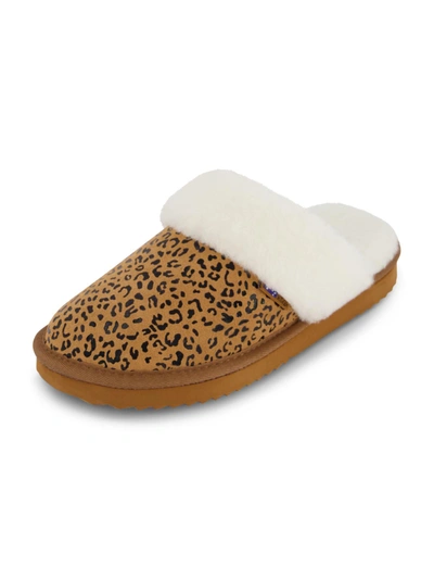 Shop Emu Ridge Harper Womens Faux Fur Lined Shearling Mule Slippers In Multi