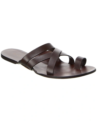 Shop The Row Kris Leather Sandal In Brown