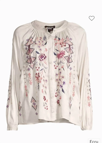 Shop Johnny Was Curacao Poet Blouse In Ecr In Multi