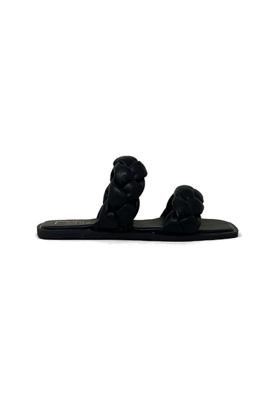 Shop Shu Shop Daria Braided Sandal In Black
