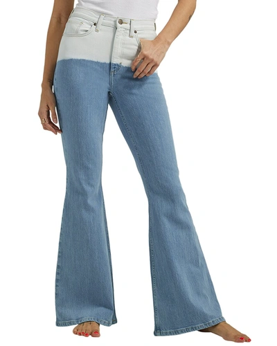Shop Lee Out To Sea High Rise Flare Jean In Blue