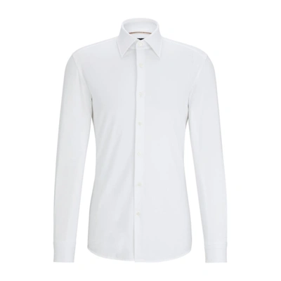 Shop Hugo Boss Slim-fit Shirt In White