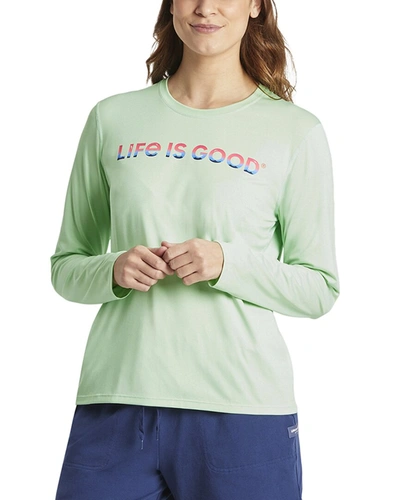 Shop Life Is Good T-shirt In Green