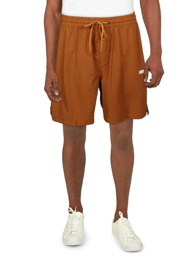 Shop Hurley Mens Fitness Workout Shorts In Brown