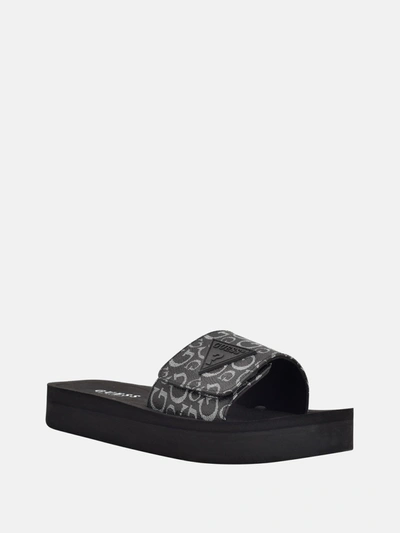 Guess Factory Parties Logo Slides In Black