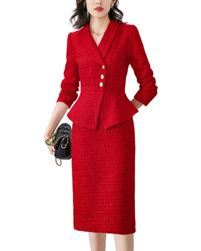 Shop Onebuye Dress In Red