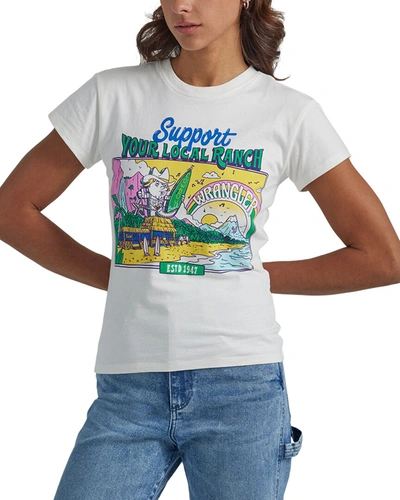 Shop Wrangler Shrunken Band T-shirt In White