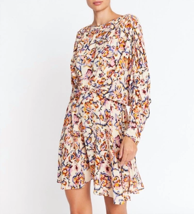 Shop Berenice Floral Print Mini Dress In Multi