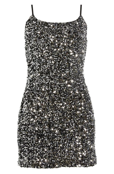 Shop Bp. Night Out Sequin Camisole Dress In Silver Sequins