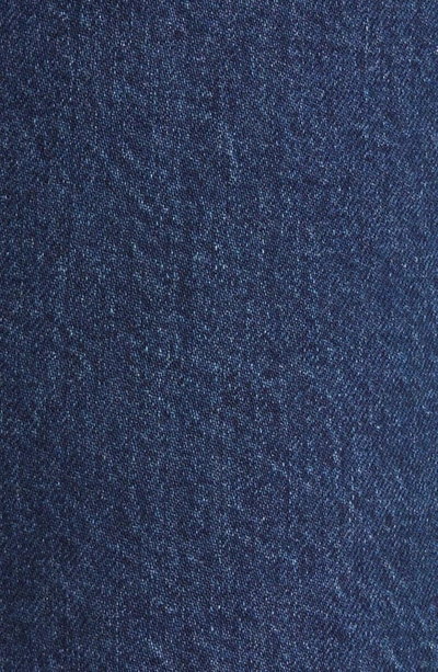 Boden Button Through Denim Skirt In Indigo