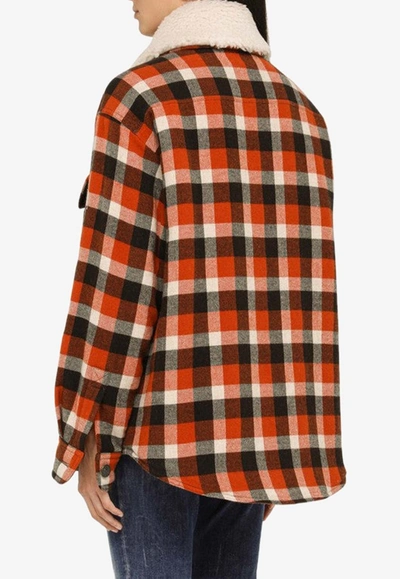 Dsquared2 Check-pattern Jacket In Multicolor