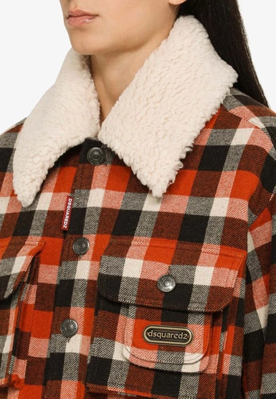 Dsquared2 Check-pattern Jacket In Multicolor