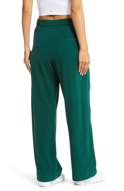 Shop Sweaty Betty Serene Luxe Fleece Pants In Retro Green