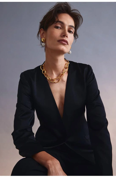 Shop Lizzie Fortunato Meteor Shower Clip-on Drop Earrings In Gold