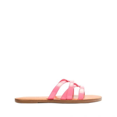 Shop Schutz Lyta Patent Leather Sandal In Pink Lemonade