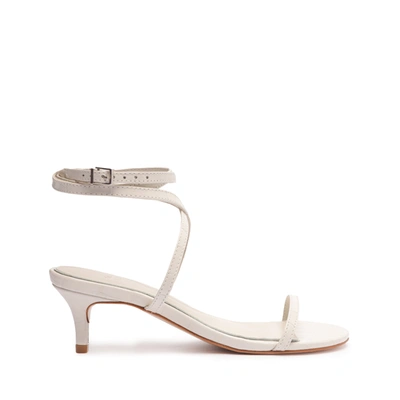 Shop Schutz Sherry Leather Sandal In Pearl