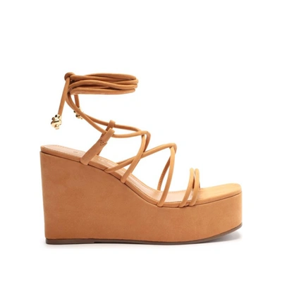 Shop Schutz Magdalena Casual Platform Sandal In Nude Caramel