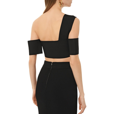 Alexander Mcqueen Sleeveless Off Shoulder Bandage Fitted Top