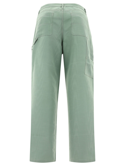 Brain Dead Double-knee Straight Pants In Green